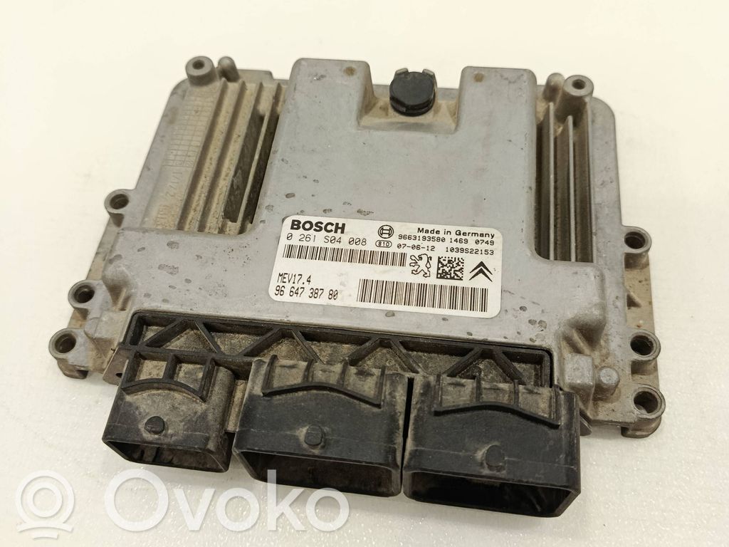 Peugeot 207 Engine control unit/module 