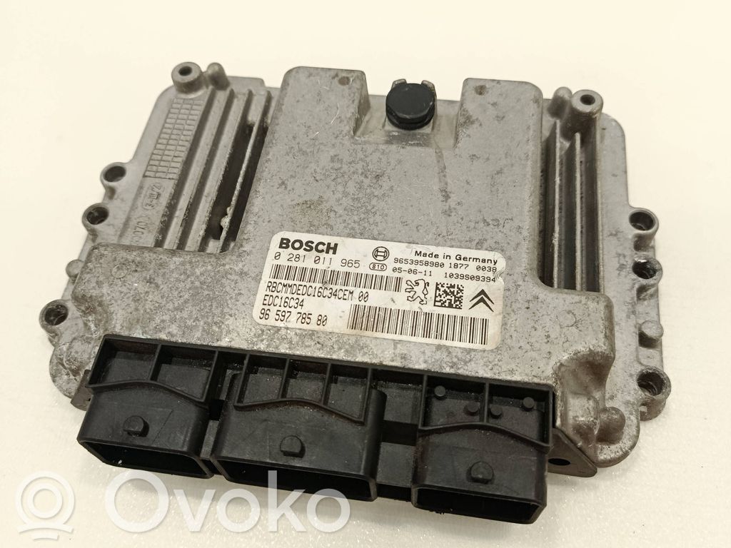 Engine control unit/module   9659778580,9653958980,0281011965