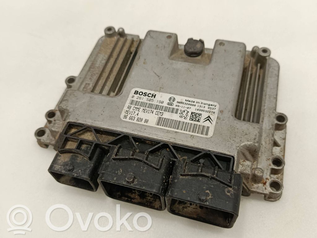 Peugeot 207 Engine control unit/module 