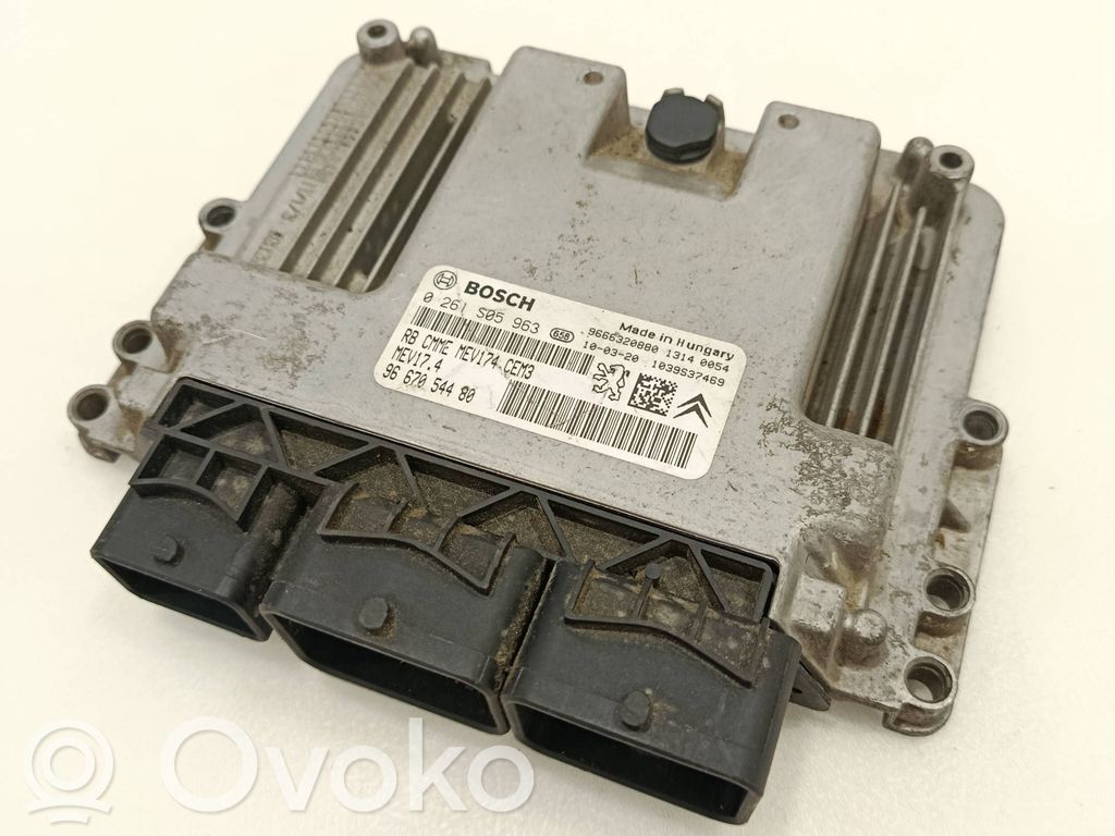 Engine control unit/module   9667054480,9666320880,0261S05963