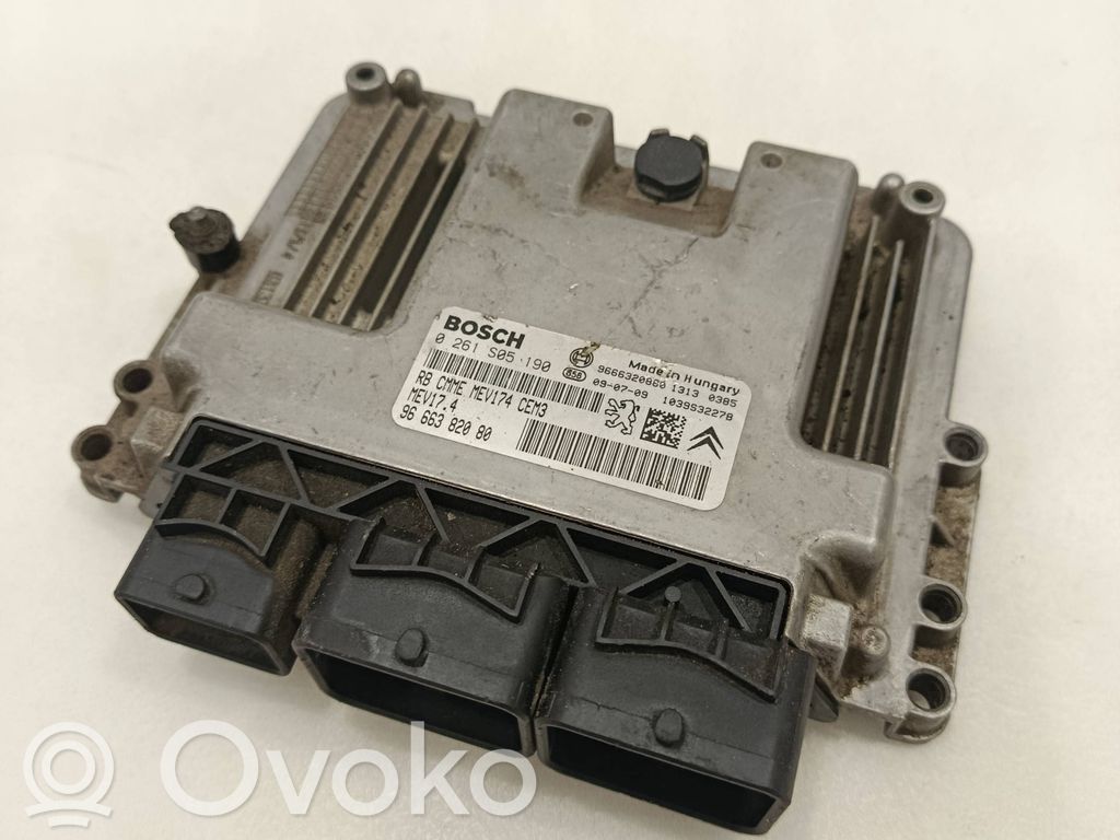Peugeot 207 Engine control unit/module 