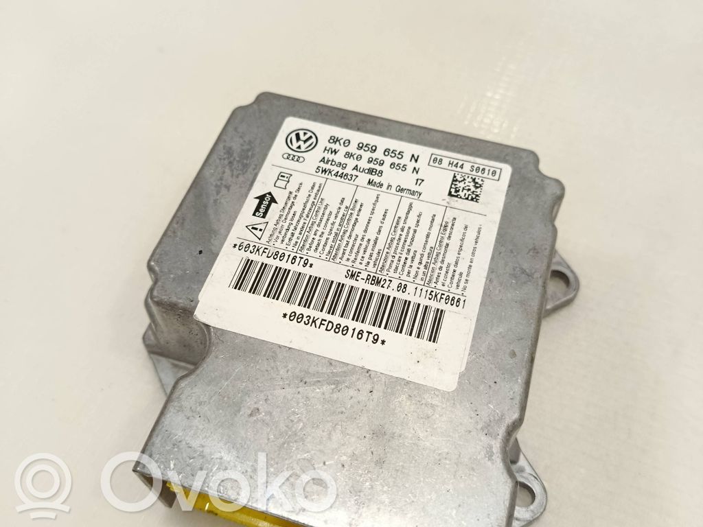 Sterownik / Moduł Airbag   8K0959655N,08H44S0610,5WK44637