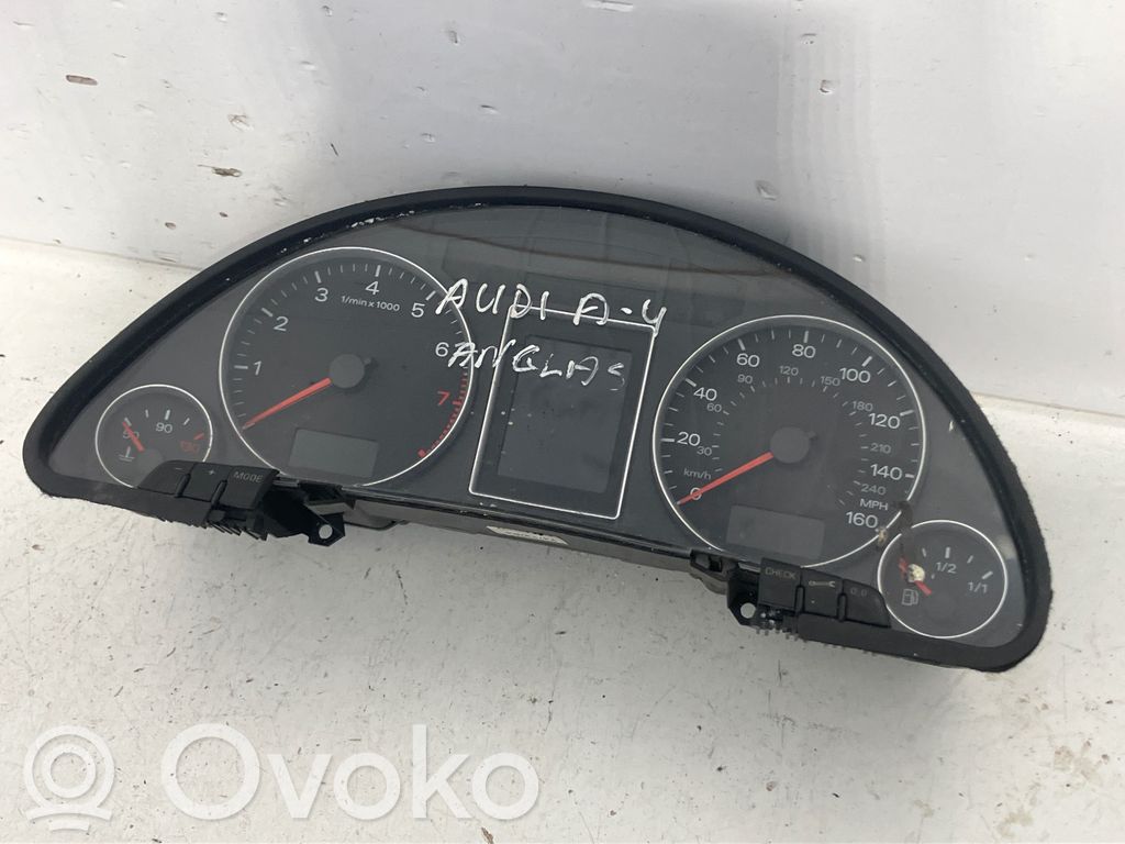 Audi A4 S4 B7 8E 8H Speedometer (instrument cluster) 
