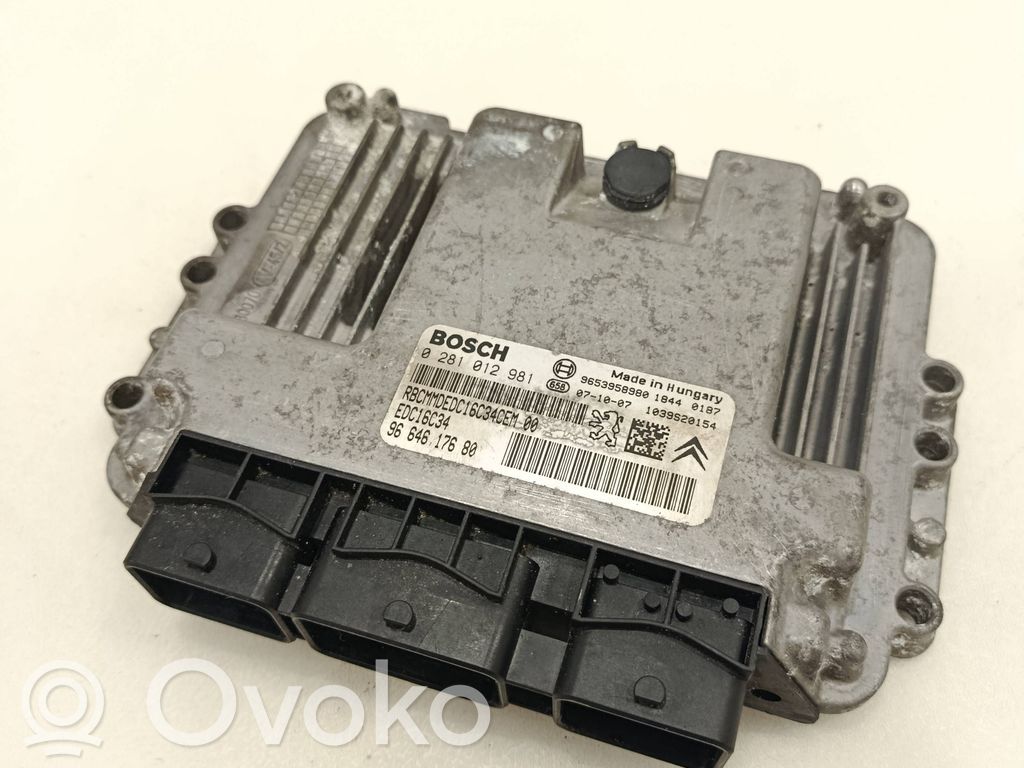 Citroen C4 I Picasso Engine control unit/module 