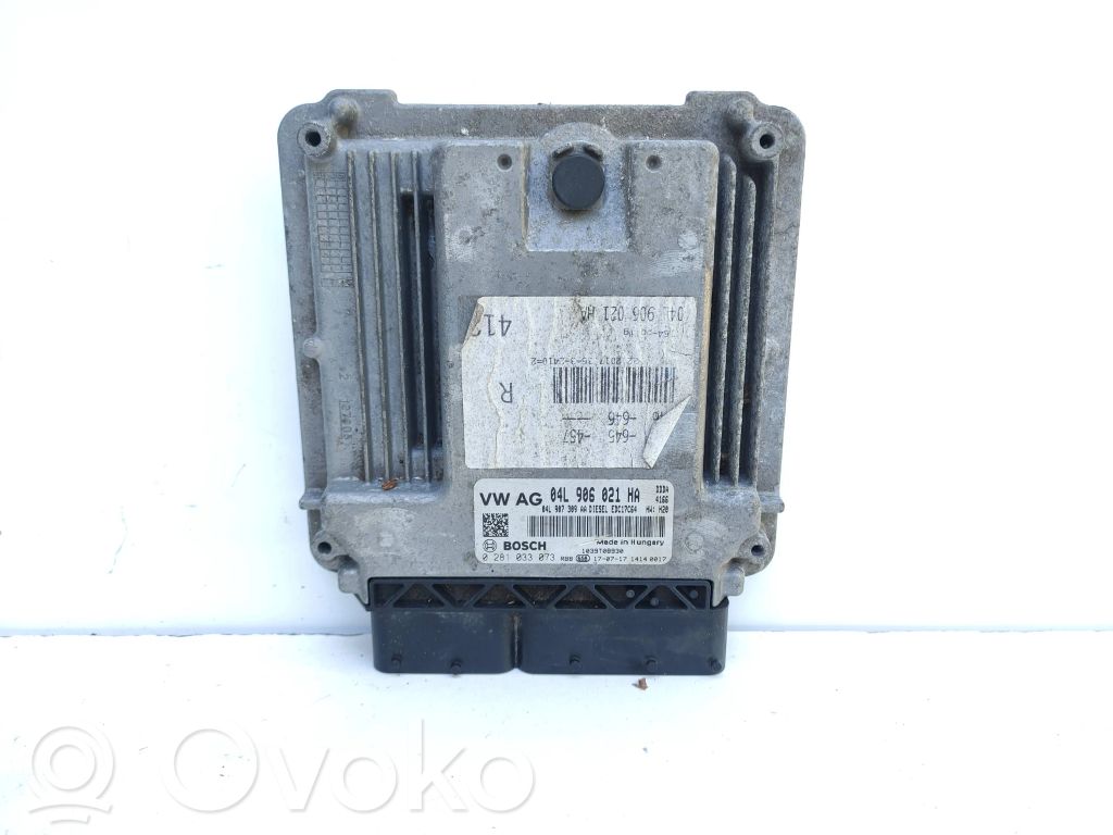 Engine control unit/module   04L907309AA,04L906021HA,0281033073
