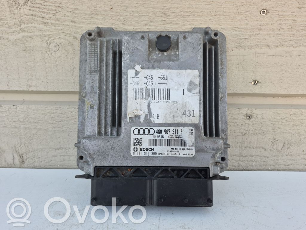 Audi A6 S6 C7 4G Engine control unit/module 