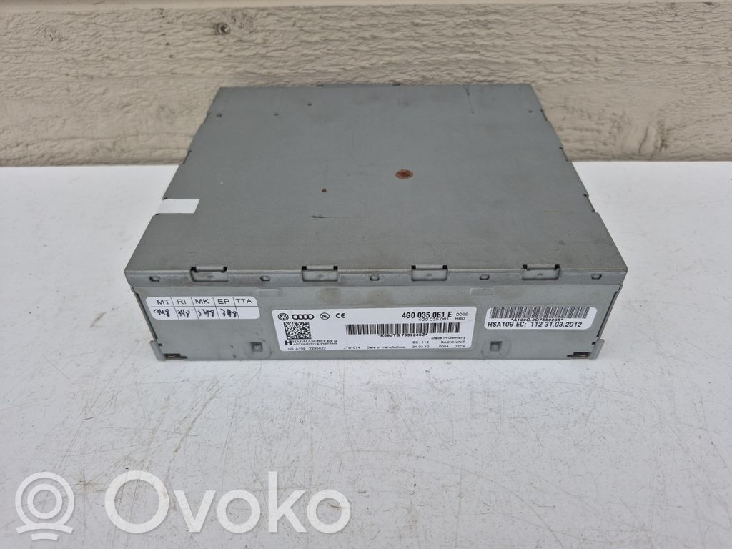 Audi A6 S6 C7 4G Panel / Radioodtwarzacz CD/DVD/GPS 