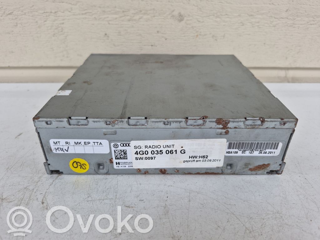 Audi A6 C7 Unitate principală radio/CD/DVD/GPS 