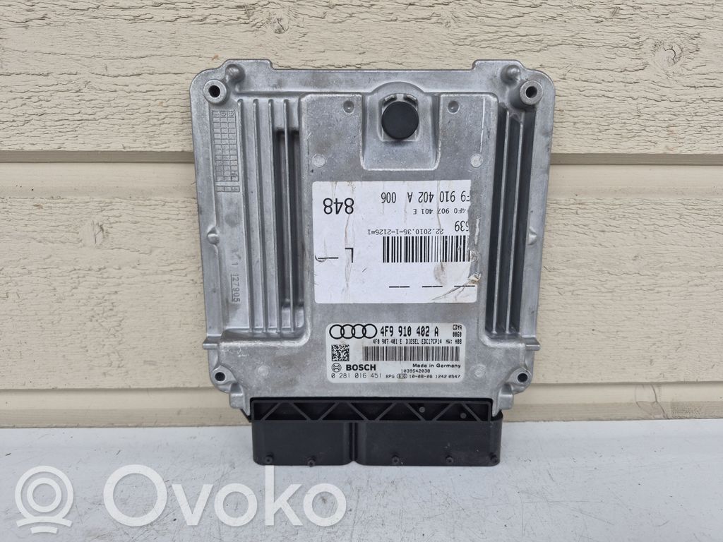 Engine control unit/module   4F9910402A,4F0907401E,0281016451