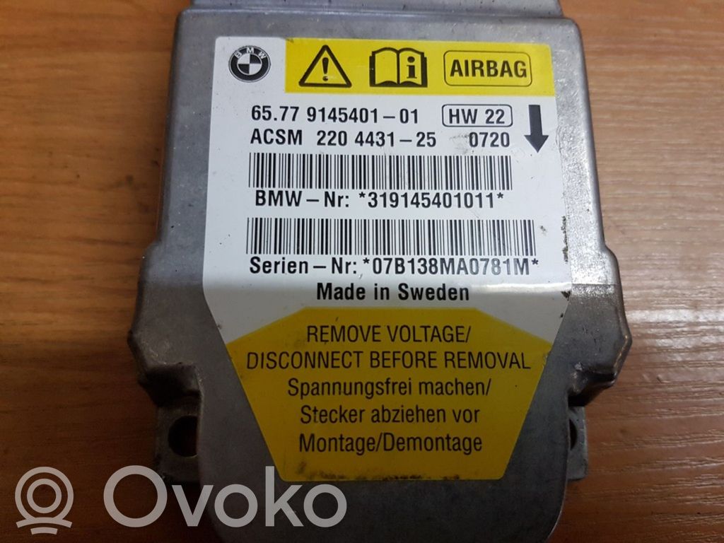 Airbag control unit/module   6577914540101,319145401011,220443125