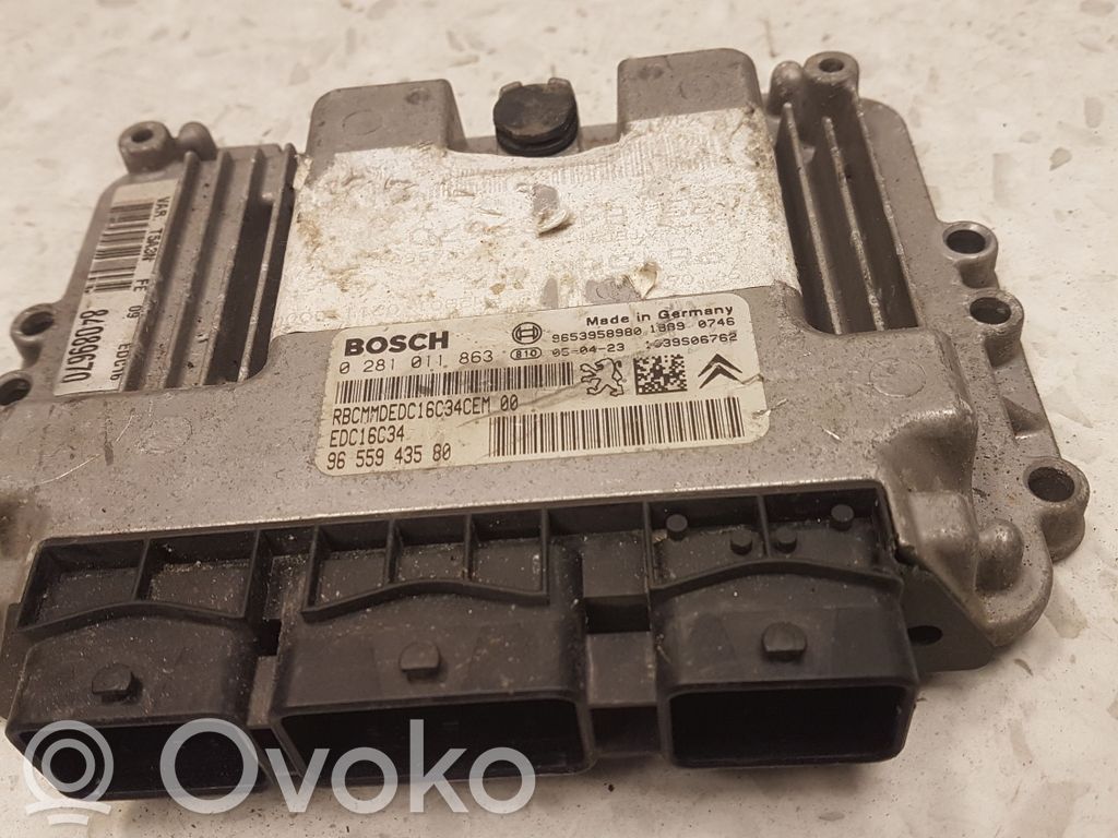Engine control unit/module   9655943580,0181011863