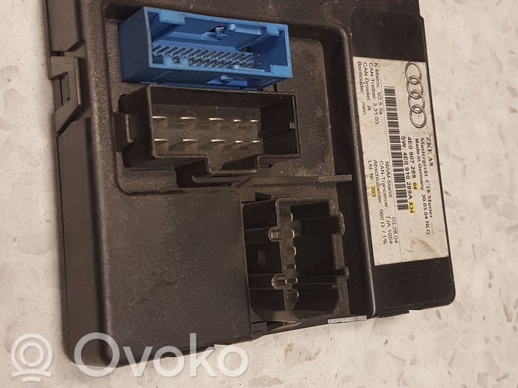 Comfort/convenience module   4E0907289