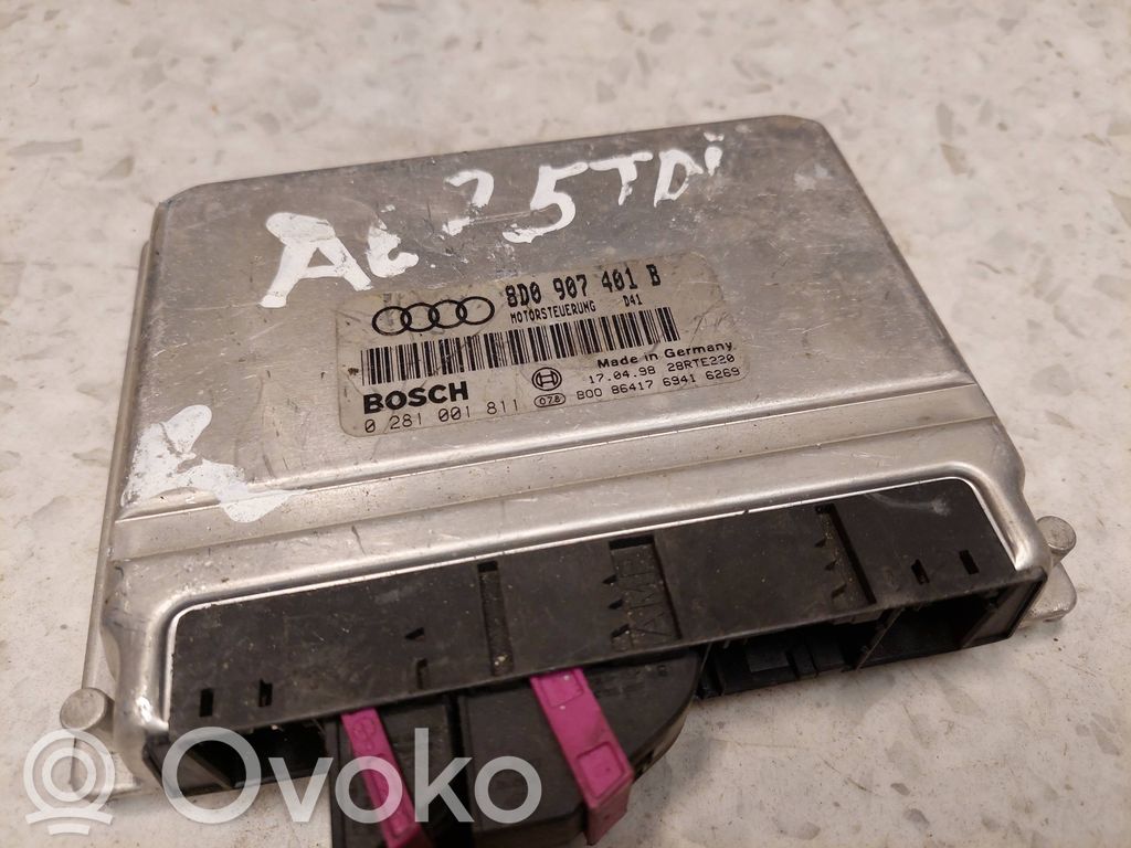 Engine control unit/module   8D0907401B,0281001811,0281001819