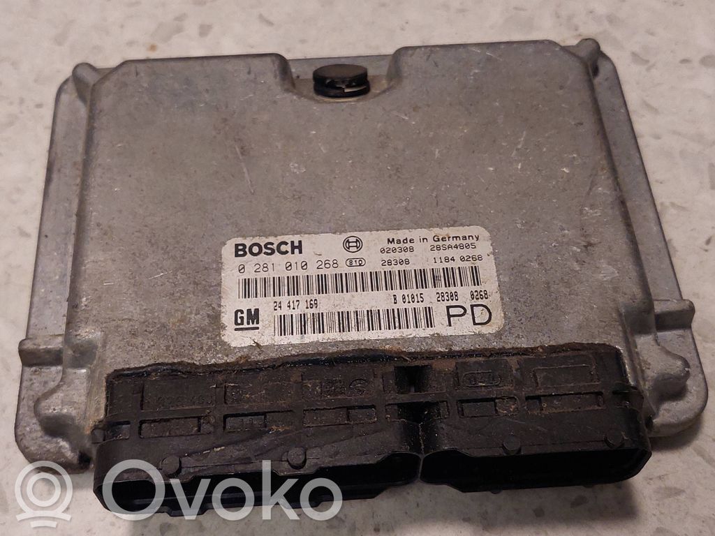 Engine control unit/module   020308,24417169,0281010268