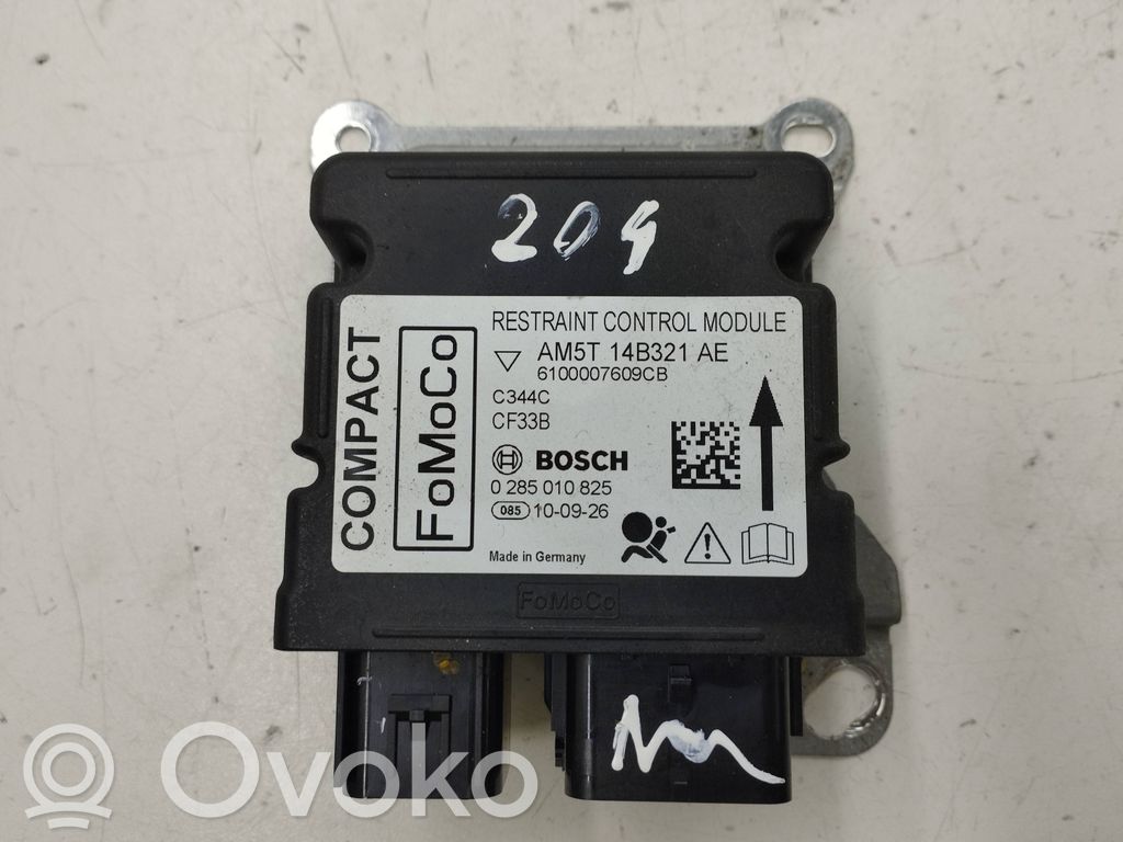 Airbag control unit/module   AM5T14B321AE,6100007609CB,0285010825