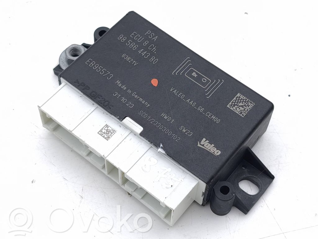 Sterownik / Moduł parkowania PDC   9858644380,EC805,ECU8CL,63821V