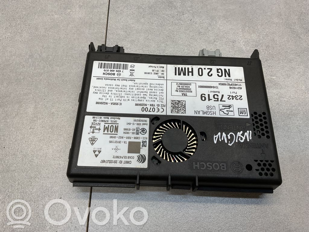 Opel Insignia A GPS navigation control unit/module 