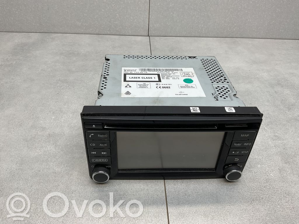 Nissan Pulsar Radio/CD/DVD/GPS head unit 