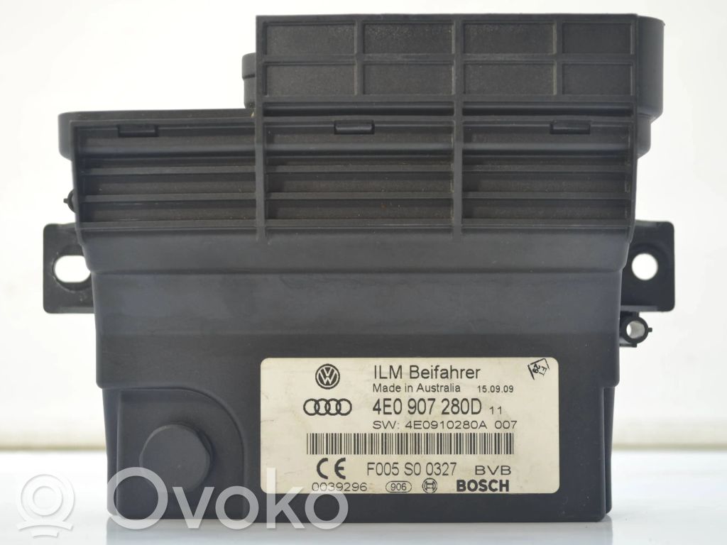 Maitinimo valdymo blokas   4E0907280D,4E0910280A,F005S00327