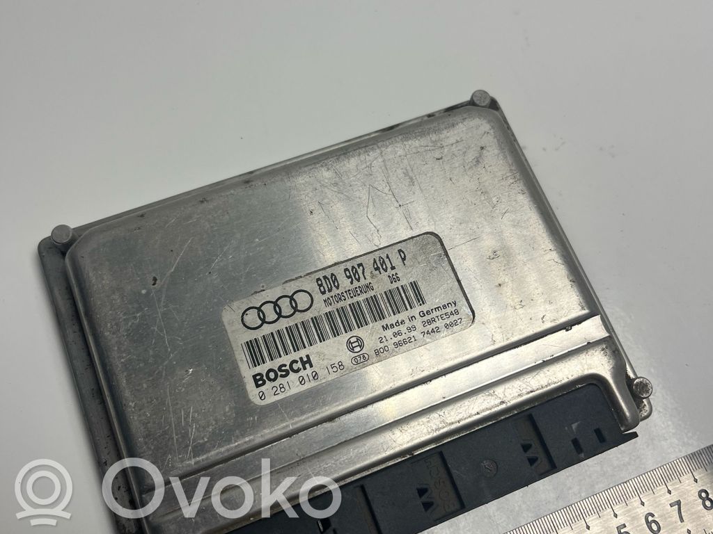 Engine control unit/module   8D0907401P,0281010158,28RTE548,8D0907401