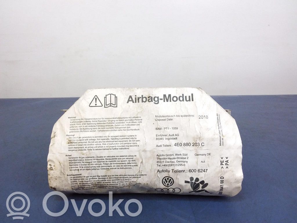 Audi A8 S8 D3 4E Passenger airbag 