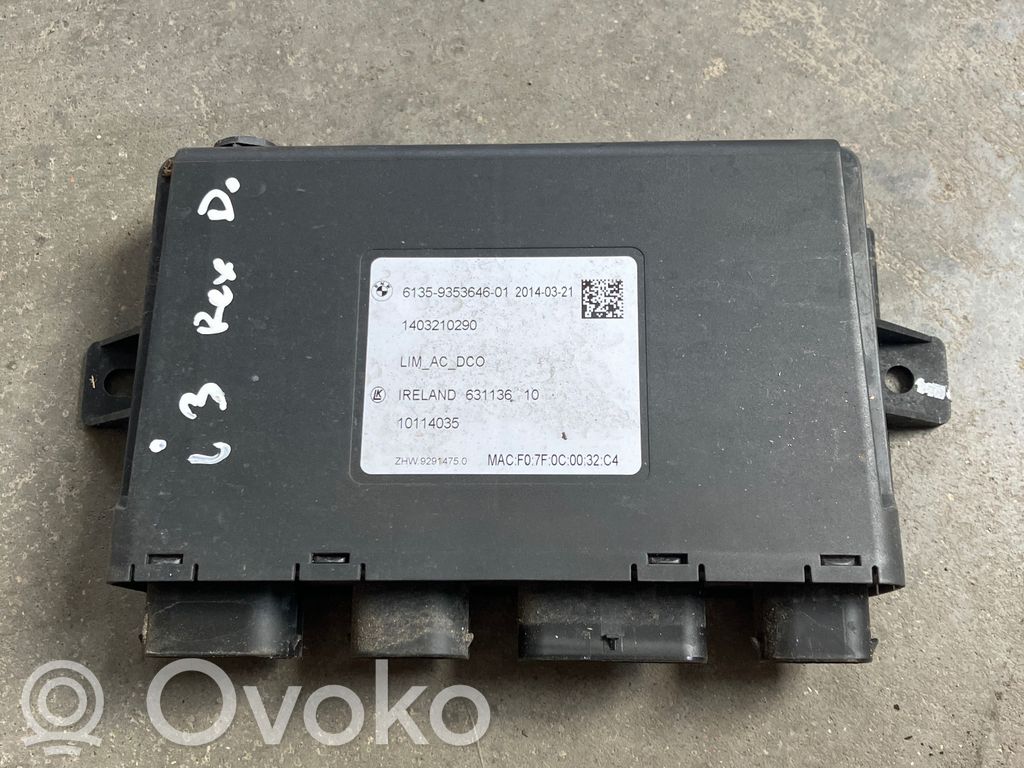 BMW i3 Other control units/modules 