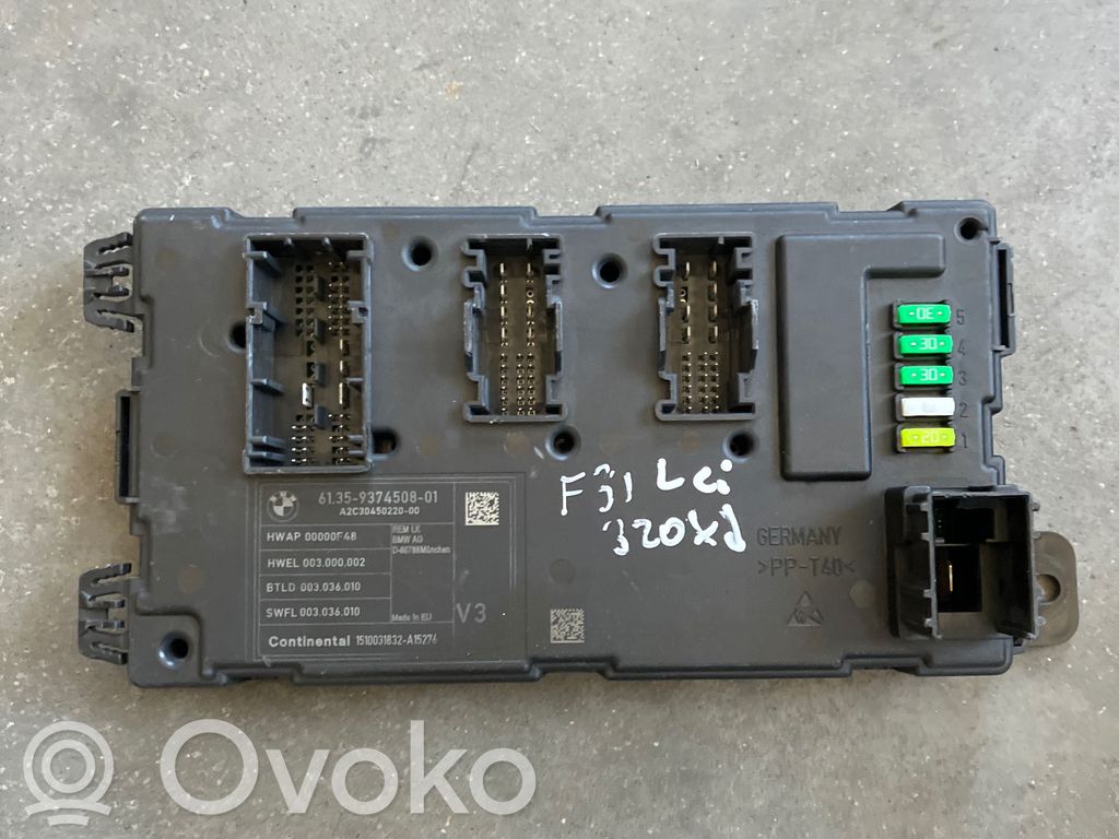 BMW 3 F30 F35 F31 Moduł / Sterownik komfortu 