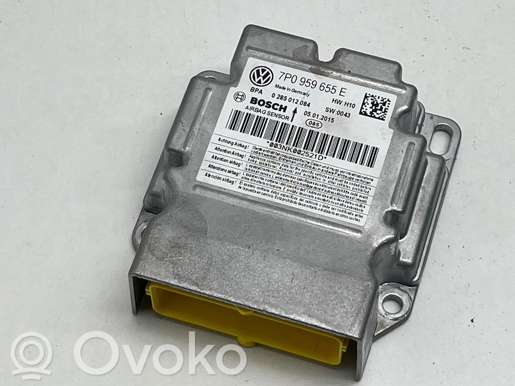 Airbag control unit/module   7P0959655E,0285012084