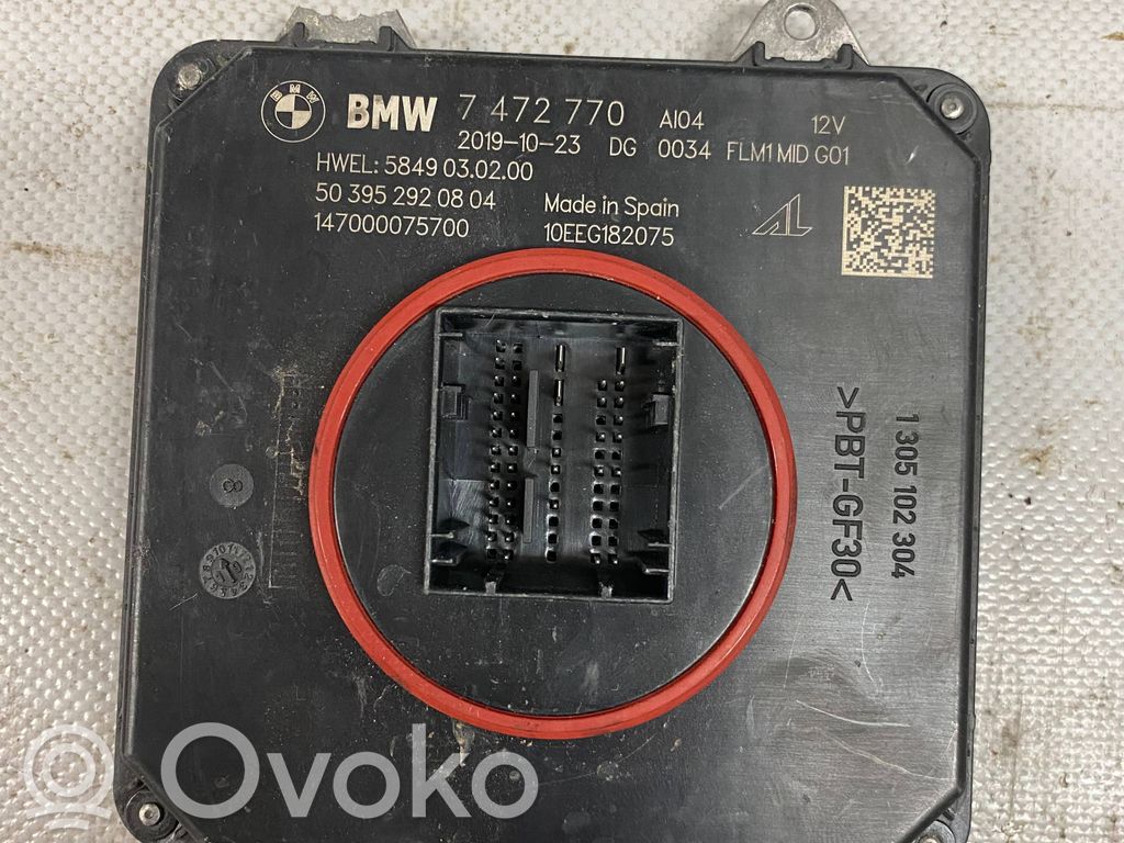 BMW X3 G01 Módulo de control de balasto LED 