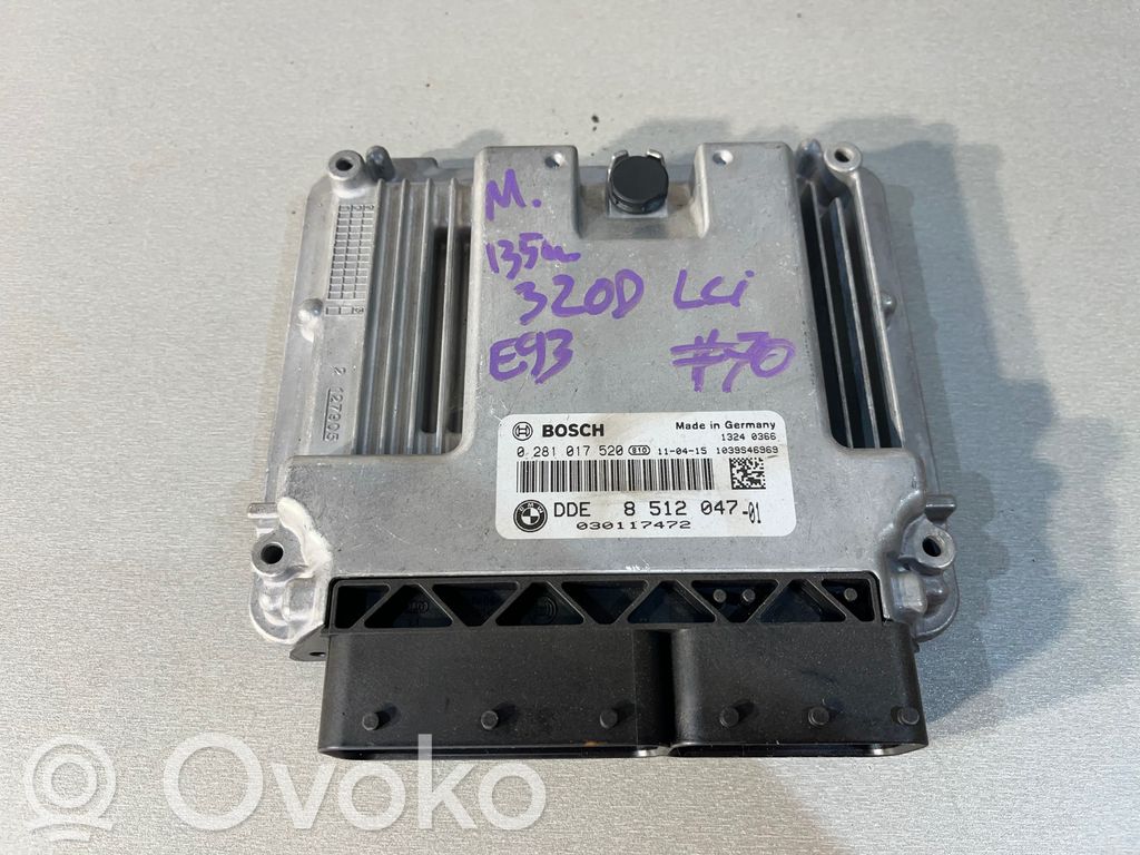 Moottorin ohjainlaite/moduuli   0281017520,030117472,8512047