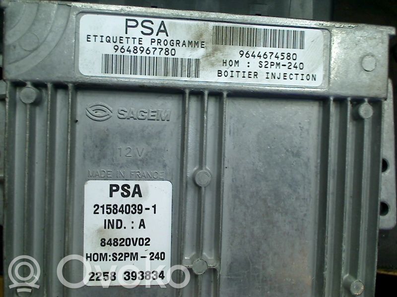 Engine control unit/module   9644674580,9644674580,9648967780,9644674580,9648967780