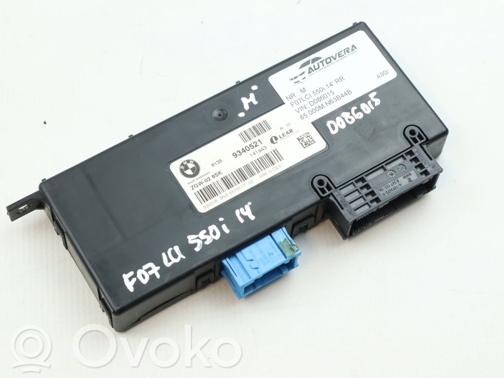 BMW 5 GT F07 Module de passerelle 