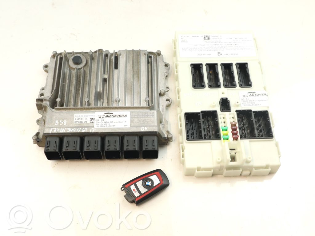 BMW 3 GT F34 Komputer / Sterownik ECU i komplet kluczy 
