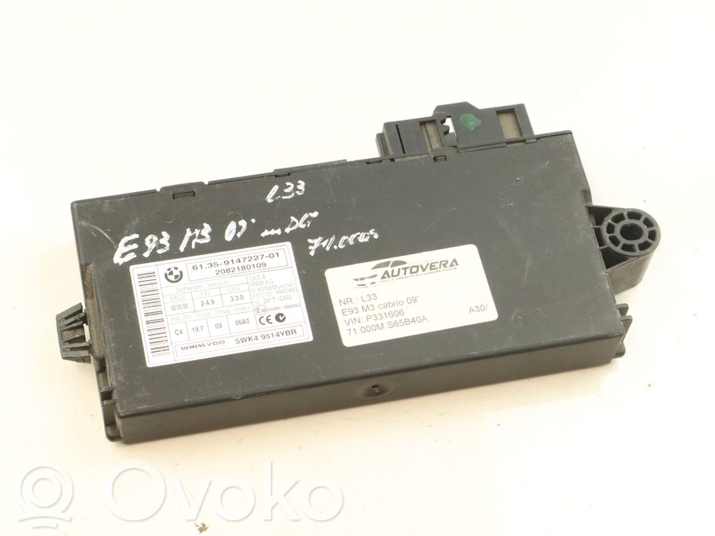 BMW 3 E92 E93 CAS control unit/module 