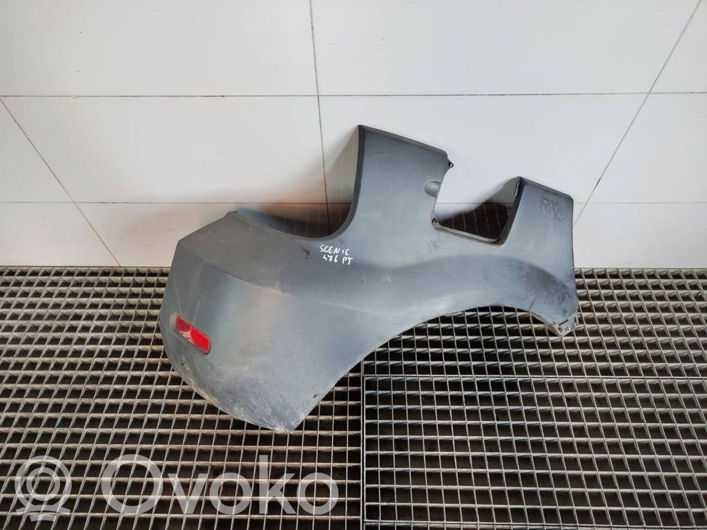 Renault Scenic RX Moldura de la esquina del parachoques trasero 