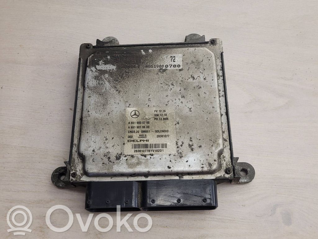 Mercedes-Benz Sprinter W906 Unitate/modul de control motor 