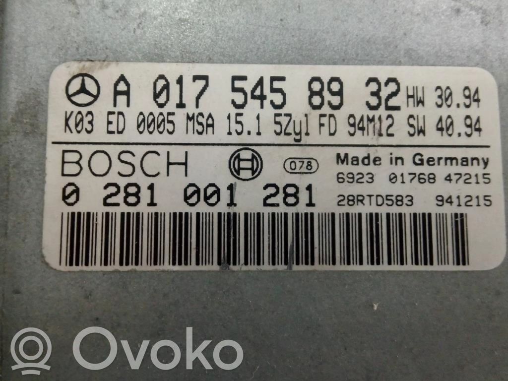 Mercedes-Benz C W202 Engine control unit/module ECU 