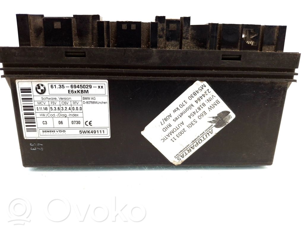 BMW 5 E60 E61 Comfort/convenience module 