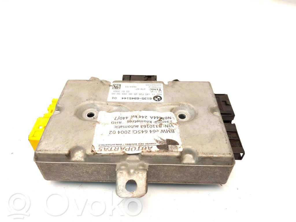 BMW 6 E63 E64 Airbag control unit/module 