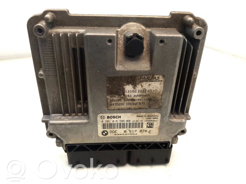 BMW 3 E90 E91 Variklio valdymo blokas 