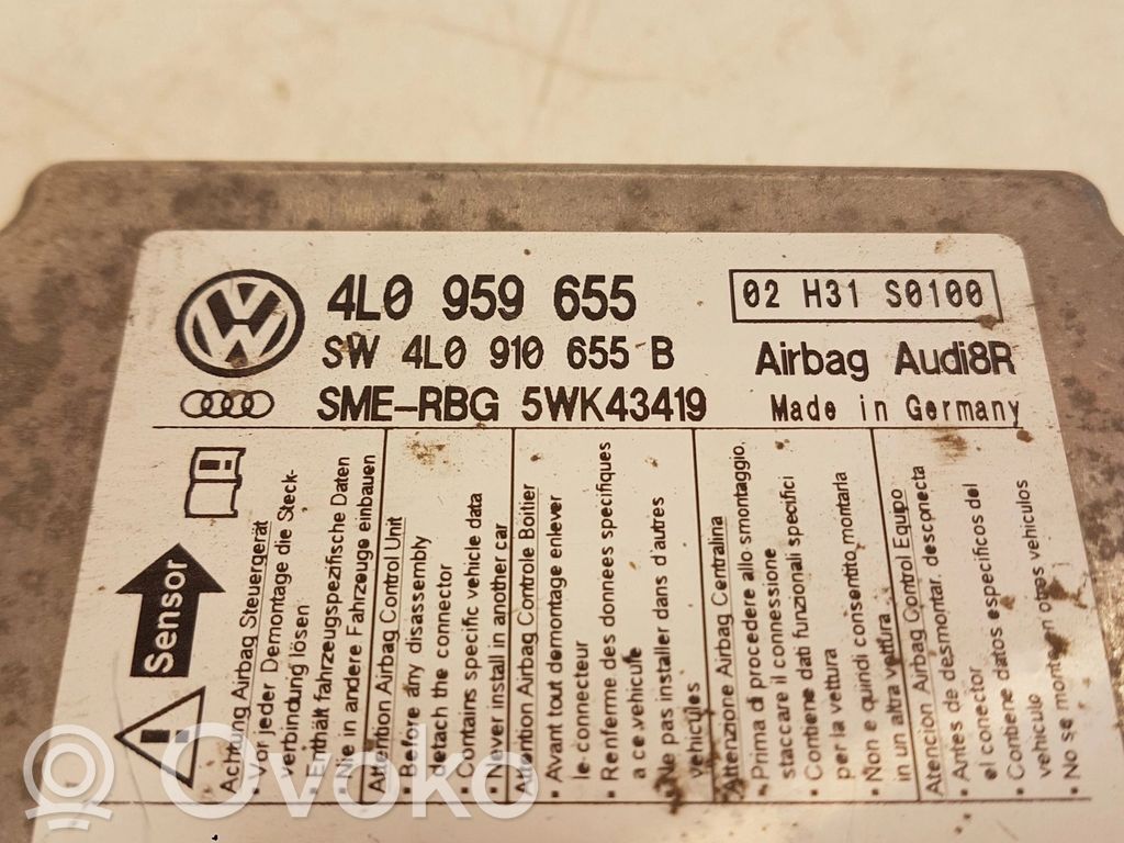 Airbag control unit/module   4L0959655