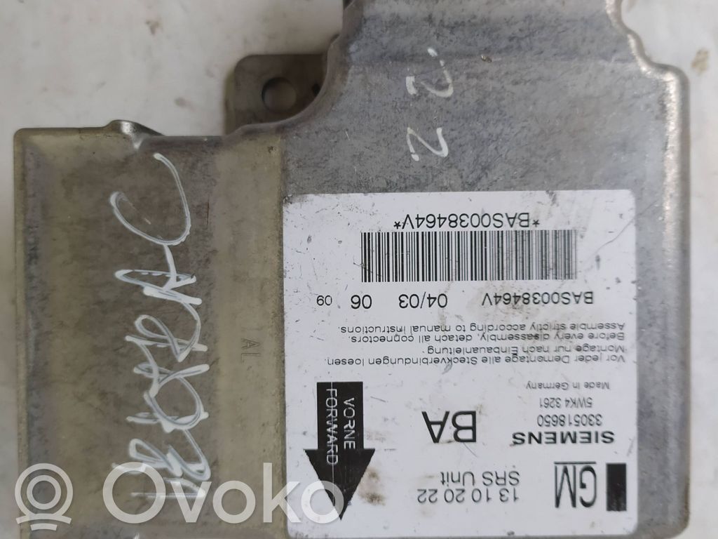 Opel Vectra C Unitate/modul de comandă airbaguri 