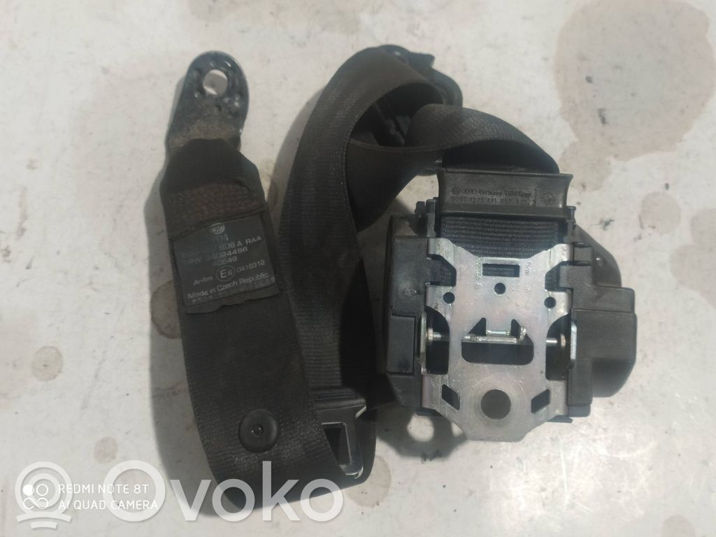 Volkswagen Polo IV 9N3 Pas bezpieczeństwa fotela tylnego 