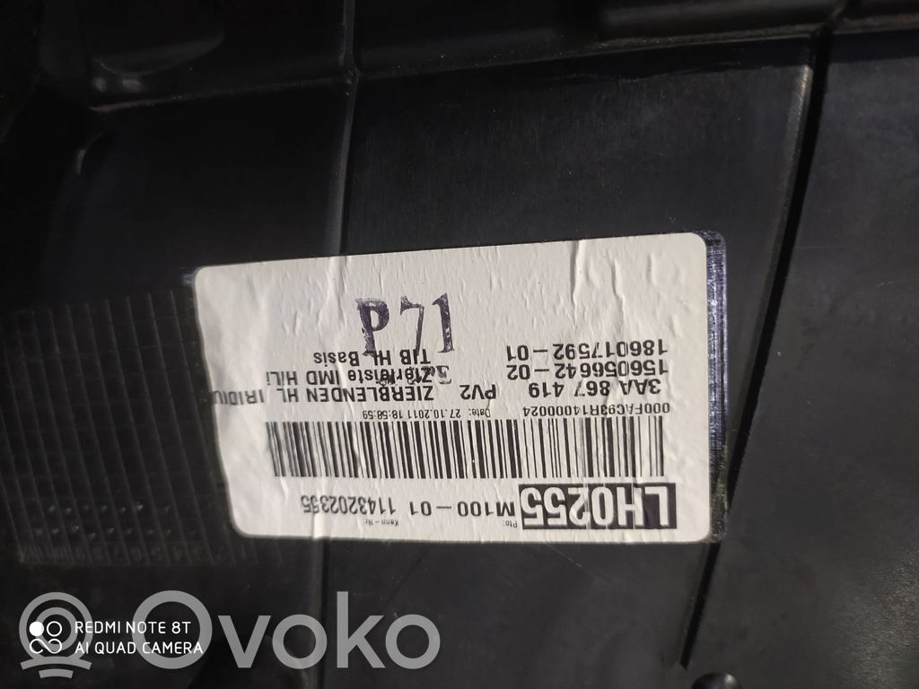 Volkswagen PASSAT B7 Moldura del tarjetero de la puerta trasera 