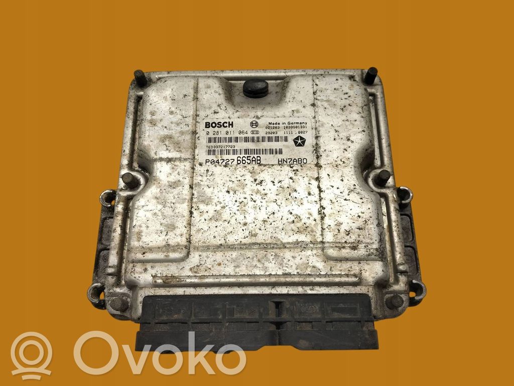 Engine control unit/module   0281011064,142KM,P04727665AB