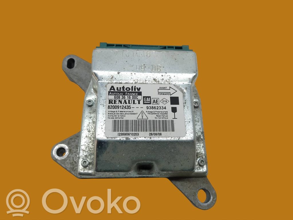 Opel Vivaro Unitate/modul de comandă airbaguri 