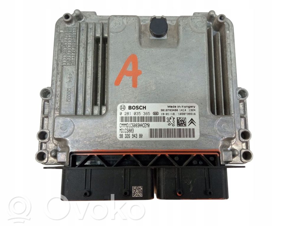 Citroen C3 Unitate/modul de control motor 