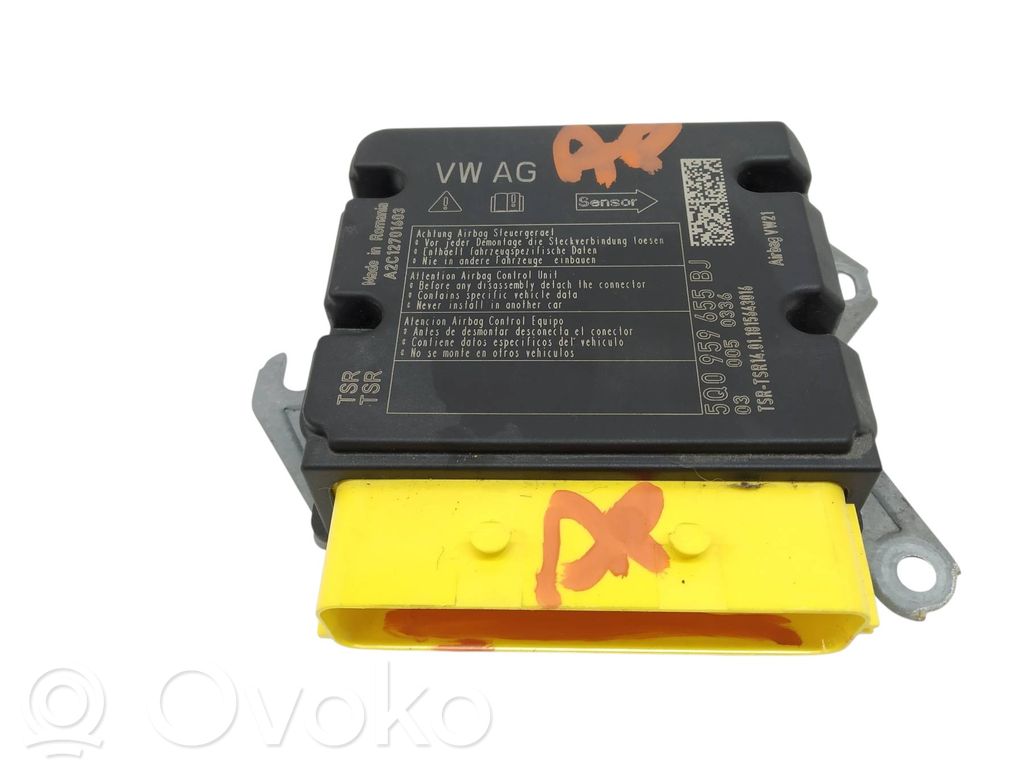 Volkswagen Touran III Module de contrôle airbag