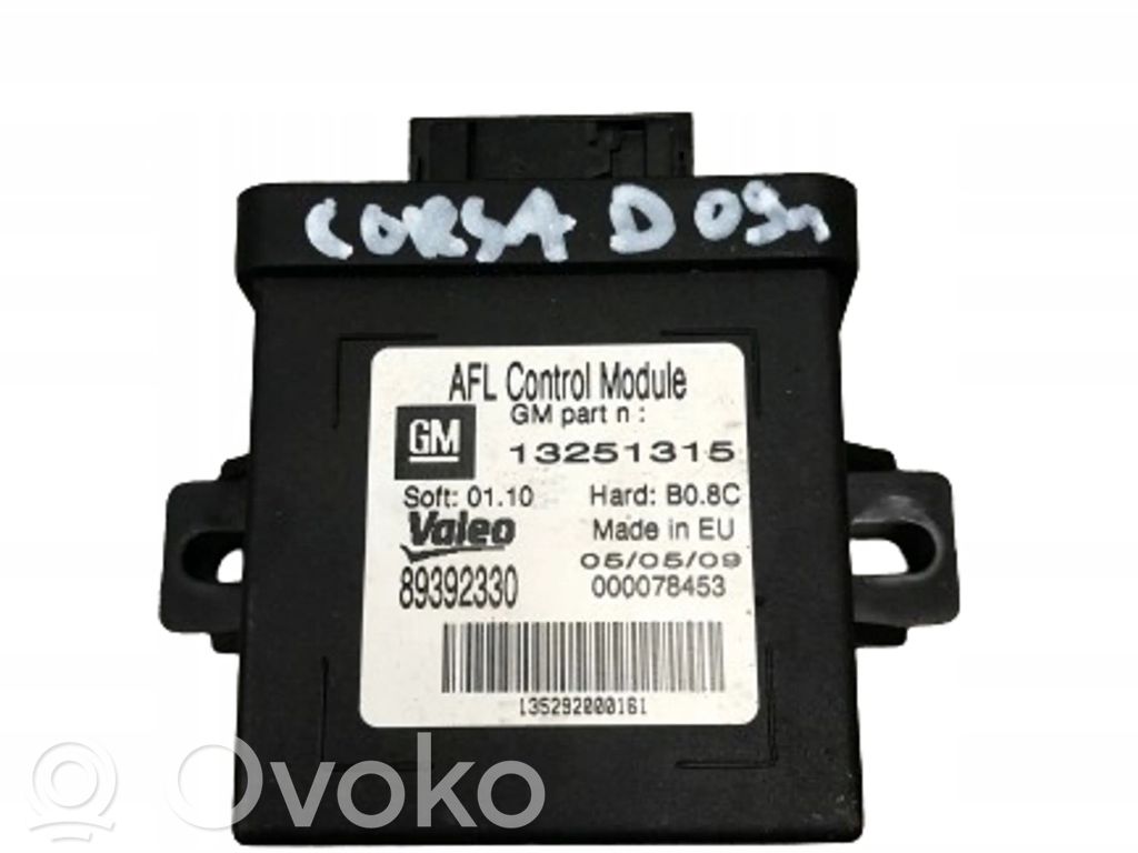 Opel Corsa D Light module LCM 