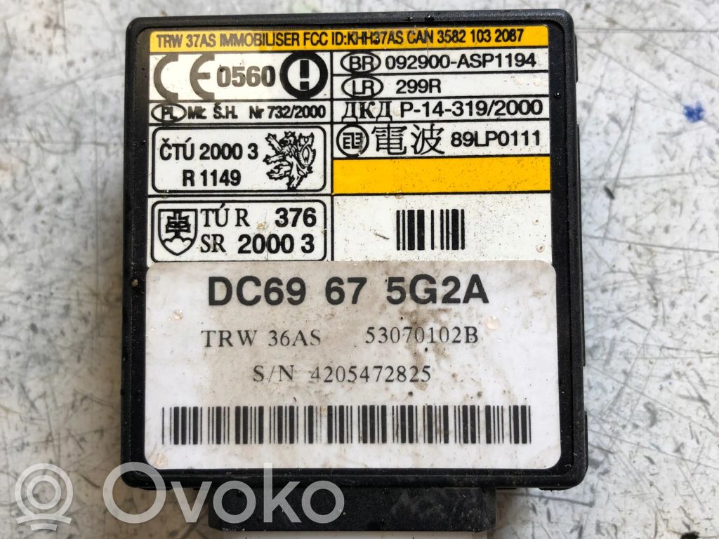 Mazda MPV II LW Immobilizer control unit/module 